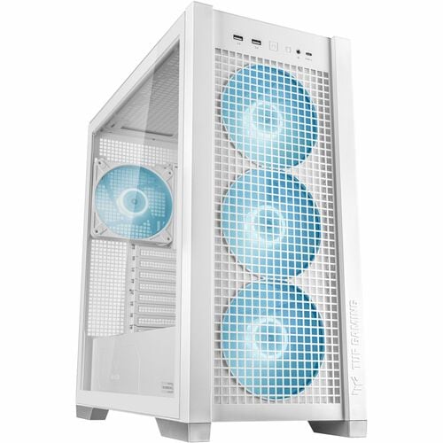 ASUS TUF Gaming GT302 ARGB Mid-Tower PC Case – White, ATX Compatible ASUS TUF Gaming GT302 ARGB Mid-Tower PC Case – White, ATX Compatible